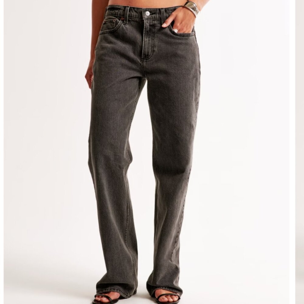 Abercrombie Low Rise Baggy Jean